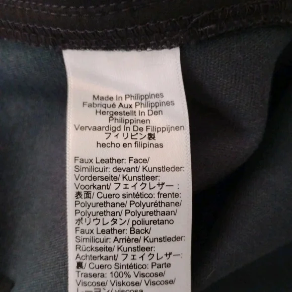 J.Crew Pleated Faux Leather Trouser Shorts Black Women's Size 6 - Picture 5 of 6